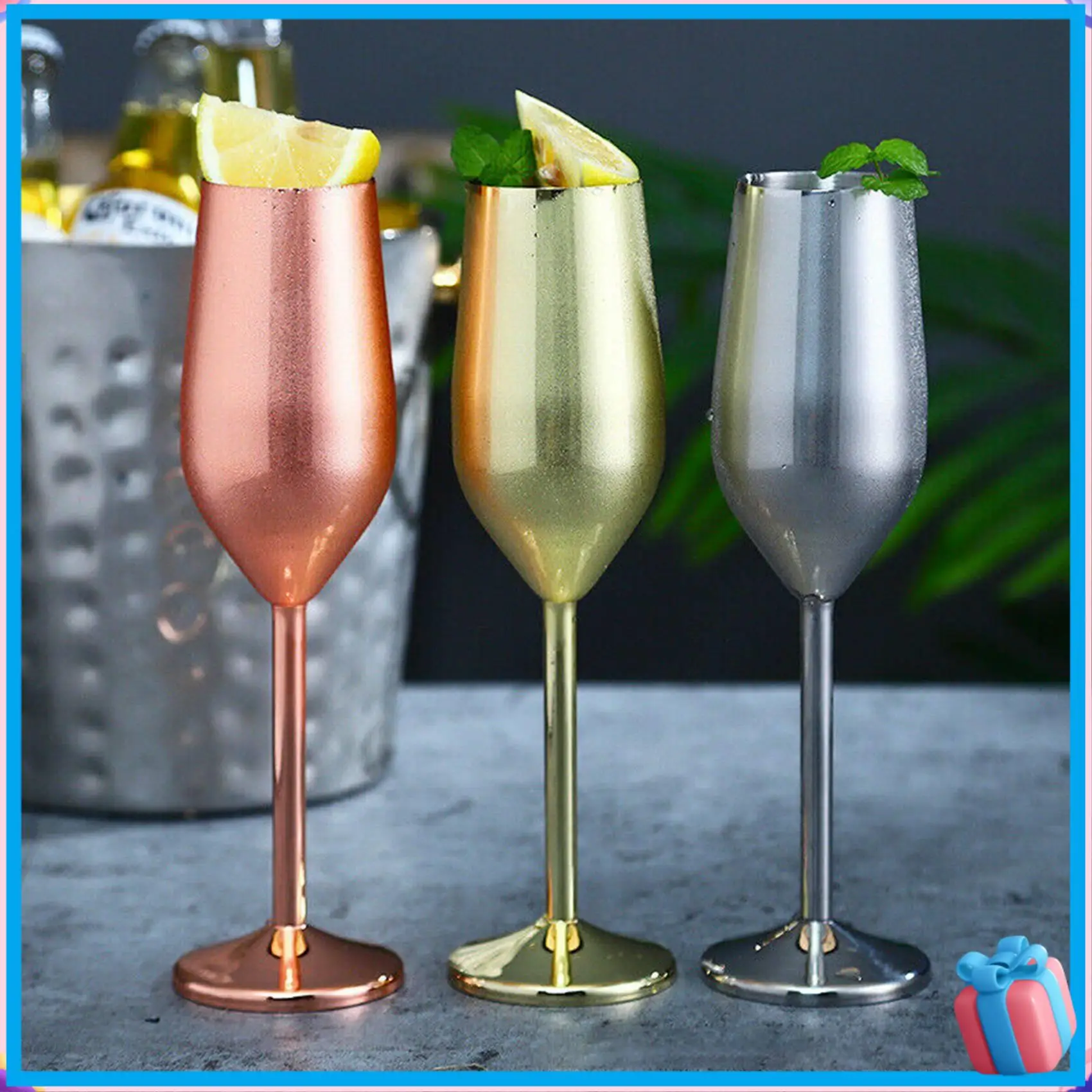 Discount Stainless Steel Champagne Cup Wedding Toasting Champagne Flutes Wine Glass Cocktail Glass Restaurant Goblet
Discount Stainless Steel Champagne Cup Wedding Toasting Champagne Flutes Wine Glass Cocktail Glass Restaurant Goblet