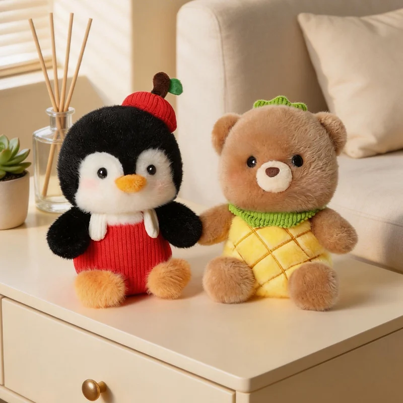Cute Kawaii Plush Animal Set Bear Dog Penguin Elephant With Themed Outfits And Basket Display Soft Adorable Bedroom
Cute Kawaii Plush Animal Set Bear Dog Penguin Elephant With Themed Outfits And Basket Display Soft Adorable Bedroom