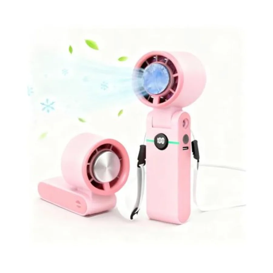 Small Fan Foldable, Handheld Fan with Lanyard, Portable Cooling Hand Mini Fans, with Cold Plate 4000mAh Strong Wind USB Fast Ch
Small Fan Foldable, Handheld Fan with Lanyard, Portable Cooling Hand Mini Fans, with Cold Plate 4000mAh Strong Wind USB Fast Ch