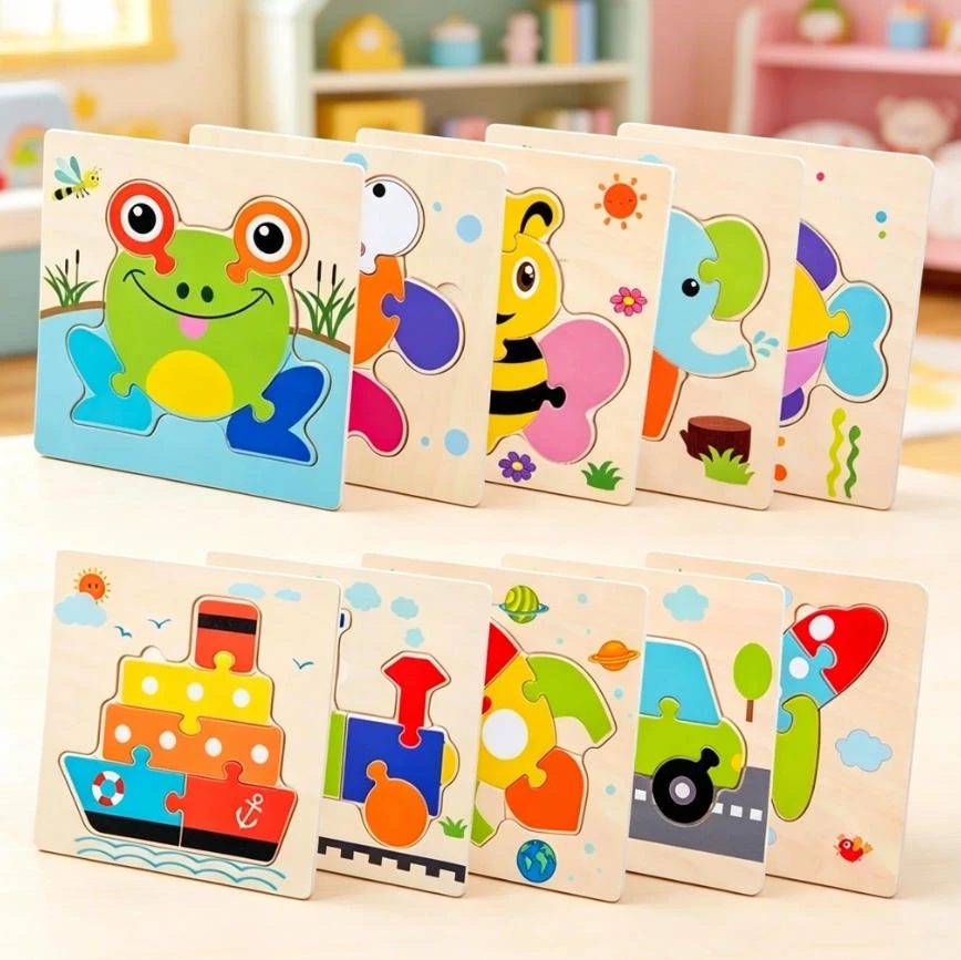 Wooden 3D Puzzles Tangram Shapes Learning Educational Cartoon Animal Intelligence Jigsaw Toys For Children Gift
Wooden 3D Puzzles Tangram Shapes Learning Educational Cartoon Animal Intelligence Jigsaw Toys For Children Gift