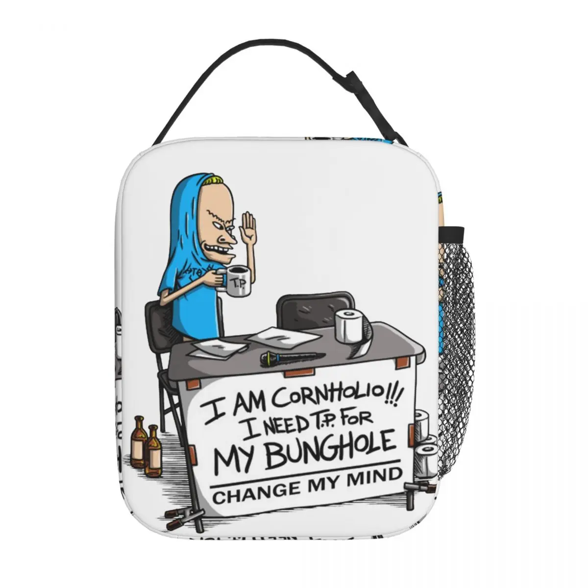 I Am Cornholio.. Insulated Lunch Bags Thermal Bag Meal Container Beavis and Butthead 90s BB Large Tote Lunch Box Food Handbags
I Am Cornholio.. Insulated Lunch Bags Thermal Bag Meal Container Beavis and Butthead 90s BB Large Tote Lunch Box Food Handbags