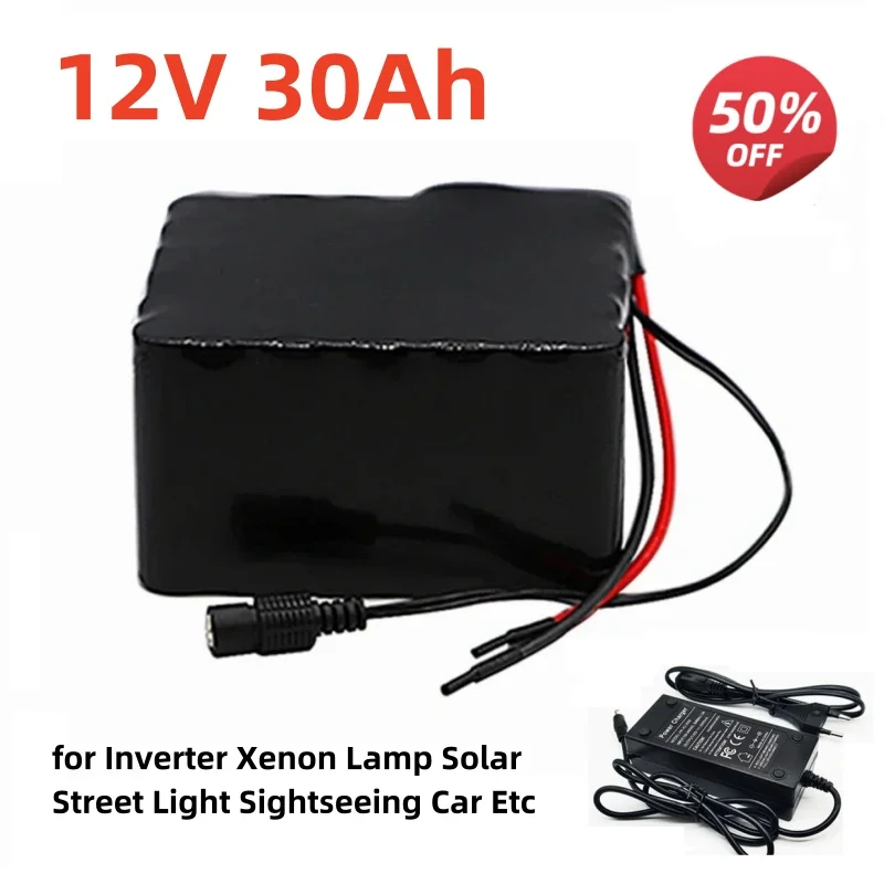 12V 30Ah 3S10P 11.1V 12.6V 18650 Lithium Battery Pack for Inverter Xenon Lamp Solar Street Light Sightseeing Car Etc + charger
12V 30Ah 3S10P 11.1V 12.6V 18650 Lithium Battery Pack for Inverter Xenon Lamp Solar Street Light Sightseeing Car Etc + charger
