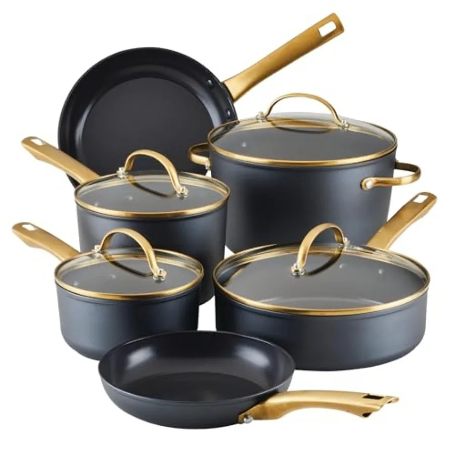 Forged Induction Ceramic Nonstick Cookware Set, 12-Piece, Pots and Pans
Forged Induction Ceramic Nonstick Cookware Set, 12-Piece, Pots and Pans