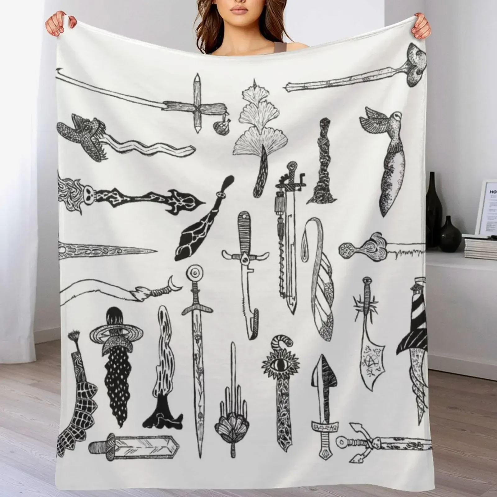 Swords, swords, swords Throw Blanket Cozy Napping Blanket Gift for Mom Dad
Swords, swords, swords Throw Blanket Cozy Napping Blanket Gift for Mom Dad