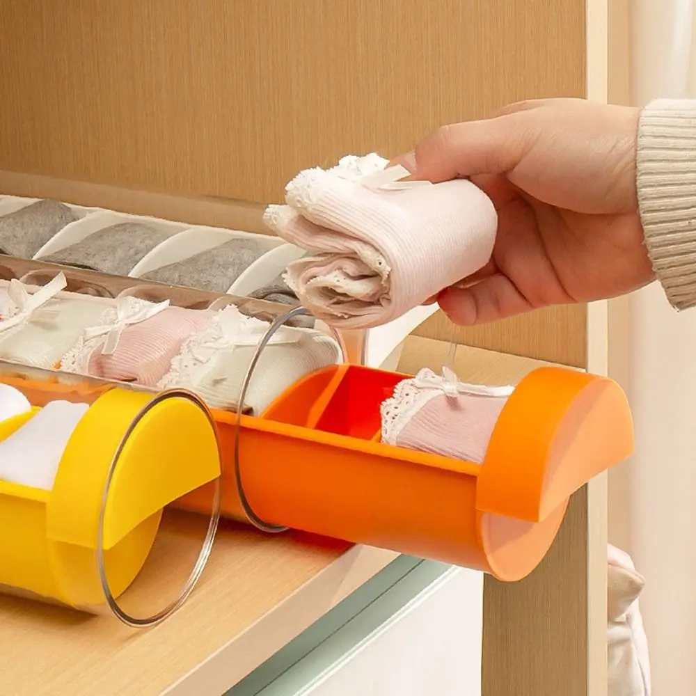 6 Grids Cylinder Sock Organizer Plastic Divider Underwear Storage Box Space Saving Drawer Type Panties Socks Organizer Closet
6 Grids Cylinder Sock Organizer Plastic Divider Underwear Storage Box Space Saving Drawer Type Panties Socks Organizer Closet