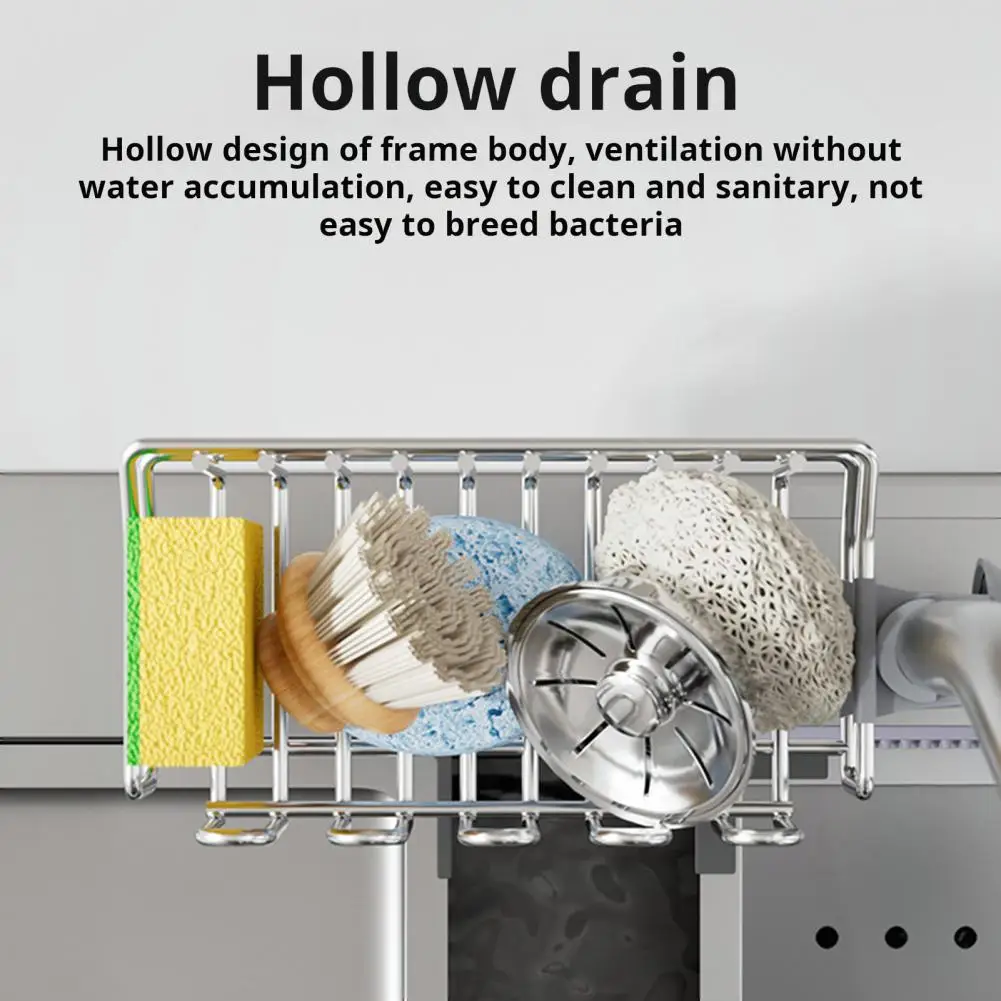 Durable Sink Organizer Kitchen Sink Faucet Organizer with Ventilated Design Hook for Storage Rack Corrosion Resistant Caddy
Durable Sink Organizer Kitchen Sink Faucet Organizer with Ventilated Design Hook for Storage Rack Corrosion Resistant Caddy