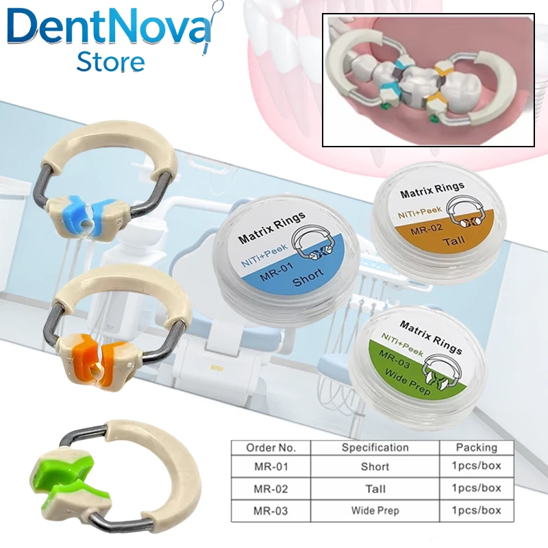 Dental Matrix System Set Metal Contoured Matrices Matrix Ring Bands Wedge Plastic Kit Dentistry Tool
Dental Matrix System Set Metal Contoured Matrices Matrix Ring Bands Wedge Plastic Kit Dentistry Tool