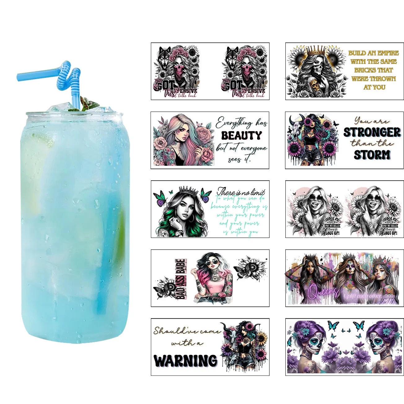 Tattooed Girl Series easy peel waterproof DIY Decals Retro Beauty 3D transfers uvdtf crystal sticker 16oz uv dtf cup wraps
Tattooed Girl Series easy peel waterproof DIY Decals Retro Beauty 3D transfers uvdtf crystal sticker 16oz uv dtf cup wraps