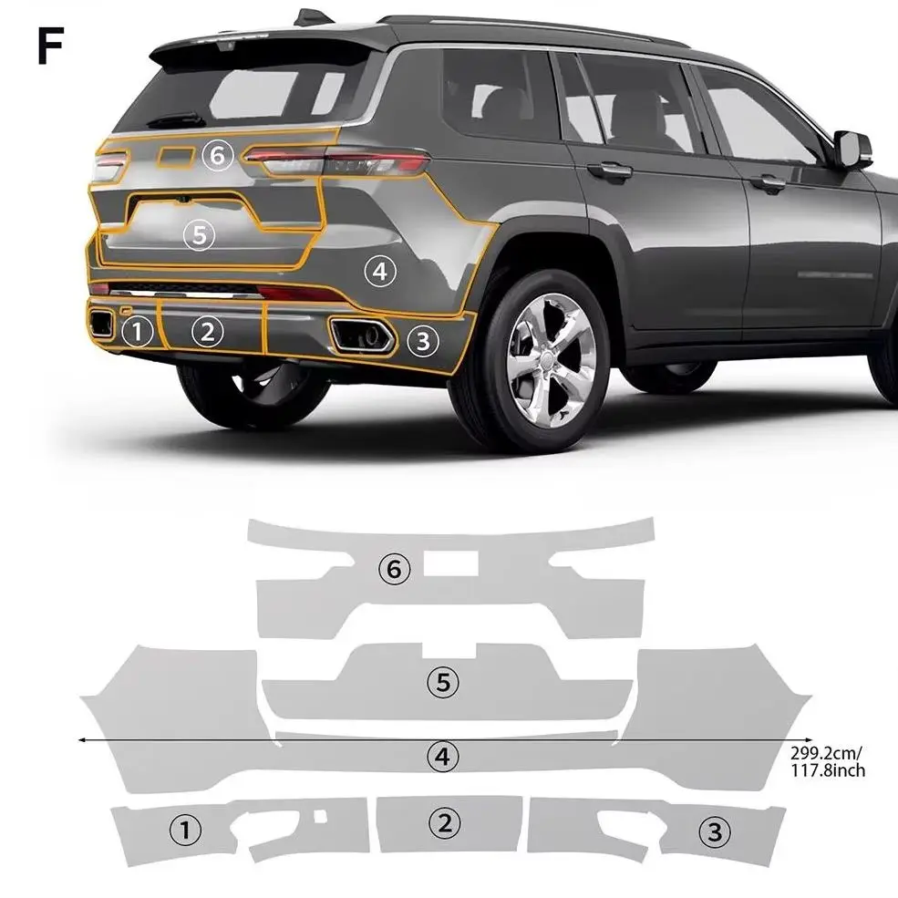 8.5Mil Pre-cut PPF For Grand Cherokee Extended 2022-2025 TPU Clear Paint Protection Film Scratch-Resistant Exterior Accessories
8.5Mil Pre-cut PPF For Grand Cherokee Extended 2022-2025 TPU Clear Paint Protection Film Scratch-Resistant Exterior Accessories