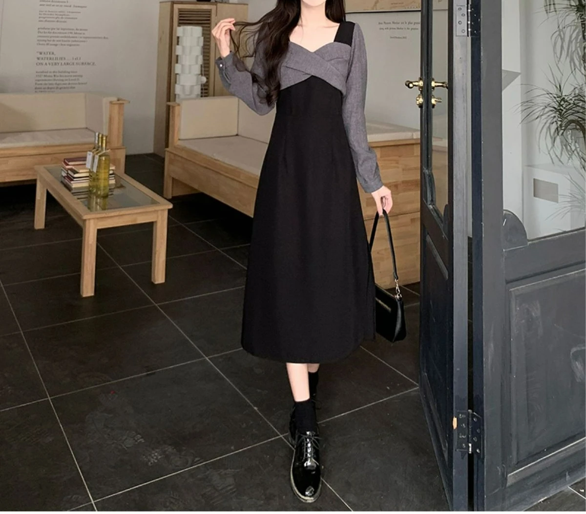 High-end Elegant Fake Two-piece Long-sleeved Dress for Women Early Spring Waist Slimming A-line Dress
High-end Elegant Fake Two-piece Long-sleeved Dress for Women Early Spring Waist Slimming A-line Dress