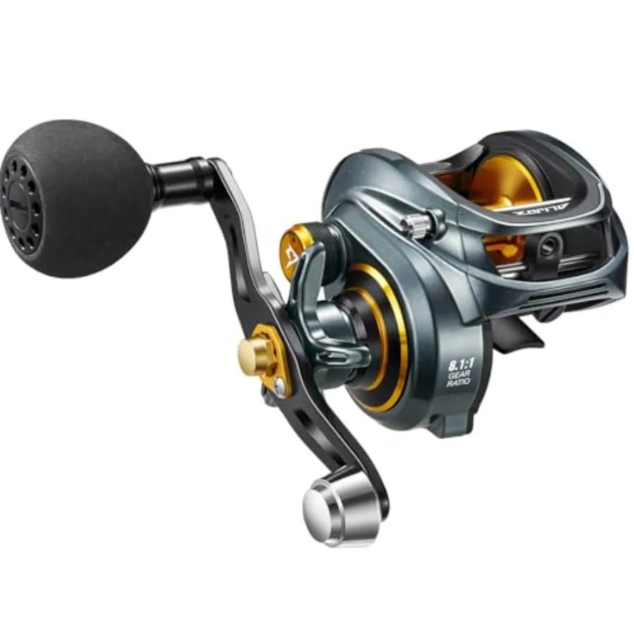 Рыболовная катушка Alijoz 300 Baitcaster с алюминиевой рамой, максимальная нагрузка 33 фунта, низкопрофильный дизайн, для использования в пресной и соленой воде, идеально подходит для
Рыболовная катушка Alijoz 300 Baitcaster с алюминиевой рамой, максимальная нагрузка 33 фунта, низкопрофильный дизайн, для использования в пресной и соленой воде, идеально подходит для