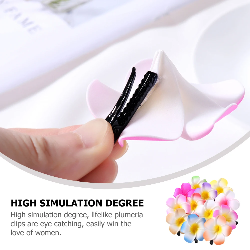 12pcs Plumeria Hair Clips 6cm Artificial Flower Headwear for Women Girls Decorative Pearl Accessories Thin Hair Easy Stay
12pcs Plumeria Hair Clips 6cm Artificial Flower Headwear for Women Girls Decorative Pearl Accessories Thin Hair Easy Stay