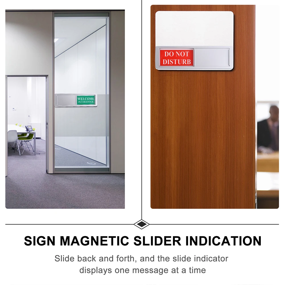 2 Pcs Privacy Signboard Magnetic Slider for Office Restroom Conference Room Do Not Disturb Door Sign Occupied Vacant Indicator
2 Pcs Privacy Signboard Magnetic Slider for Office Restroom Conference Room Do Not Disturb Door Sign Occupied Vacant Indicator