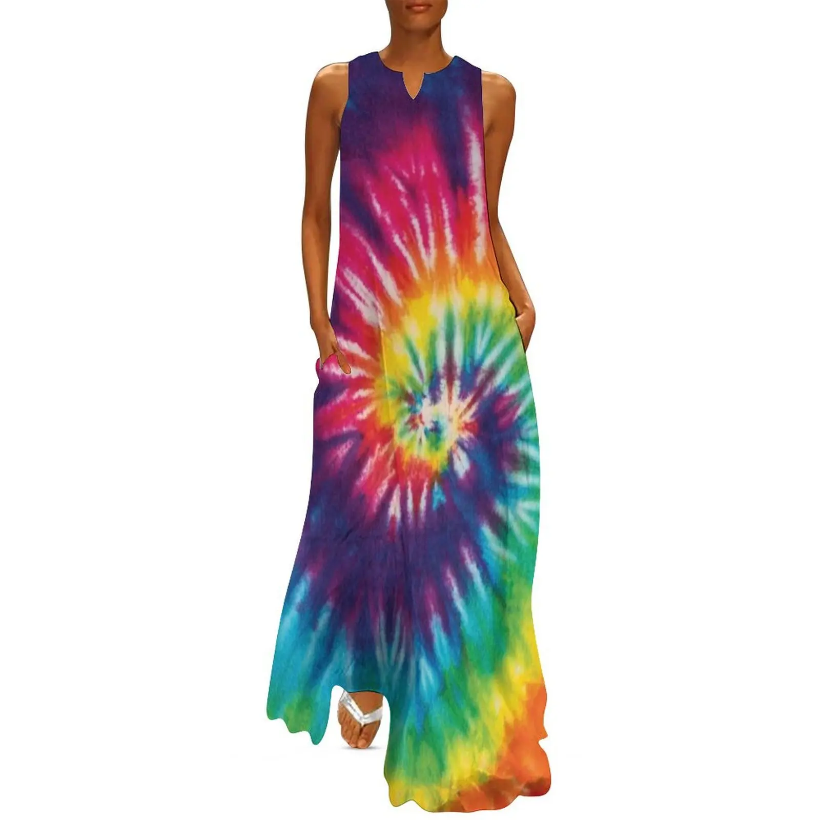 Rainbow Tie Dye Pattern Long Dress summer dress korean women dresses for woman Woman's evening dress
Rainbow Tie Dye Pattern Long Dress summer dress korean women dresses for woman Woman's evening dress