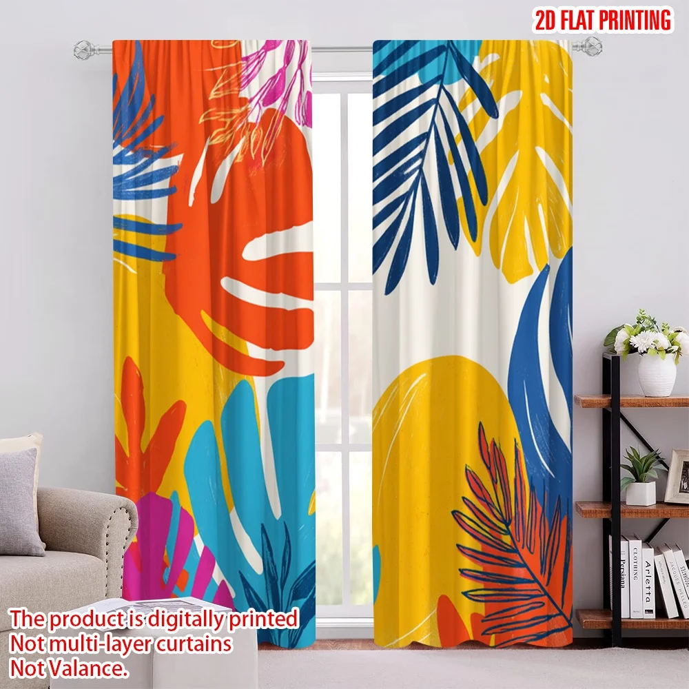 2pcs 2D flat printing Curtains Tropical Leaves Vibrant Foliage Digital Printed Polyester Drapes Seasonal Party & Holiday Decor
2pcs 2D flat printing Curtains Tropical Leaves Vibrant Foliage Digital Printed Polyester Drapes Seasonal Party & Holiday Decor