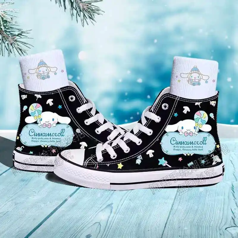 Sanrio Kawaii Cinnamoroll High Top Canvas Shoes Anime Cartoon Sweet Fashion Exquisite Ins Style Students Versatile Casual Shoes
Sanrio Kawaii Cinnamoroll High Top Canvas Shoes Anime Cartoon Sweet Fashion Exquisite Ins Style Students Versatile Casual Shoes