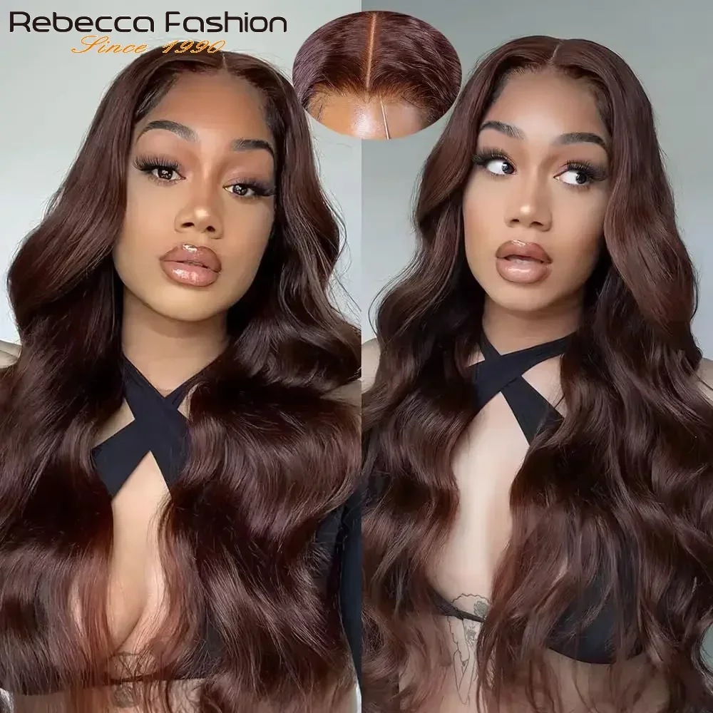 Brown#4 Chocolate Brown Body Wave Lace Frontal Wig Remy Pre-Plucked HD Lace Wig 13X5 Lace Human Hair Wigs On Clearance Sales
Brown#4 Chocolate Brown Body Wave Lace Frontal Wig Remy Pre-Plucked HD Lace Wig 13X5 Lace Human Hair Wigs On Clearance Sales