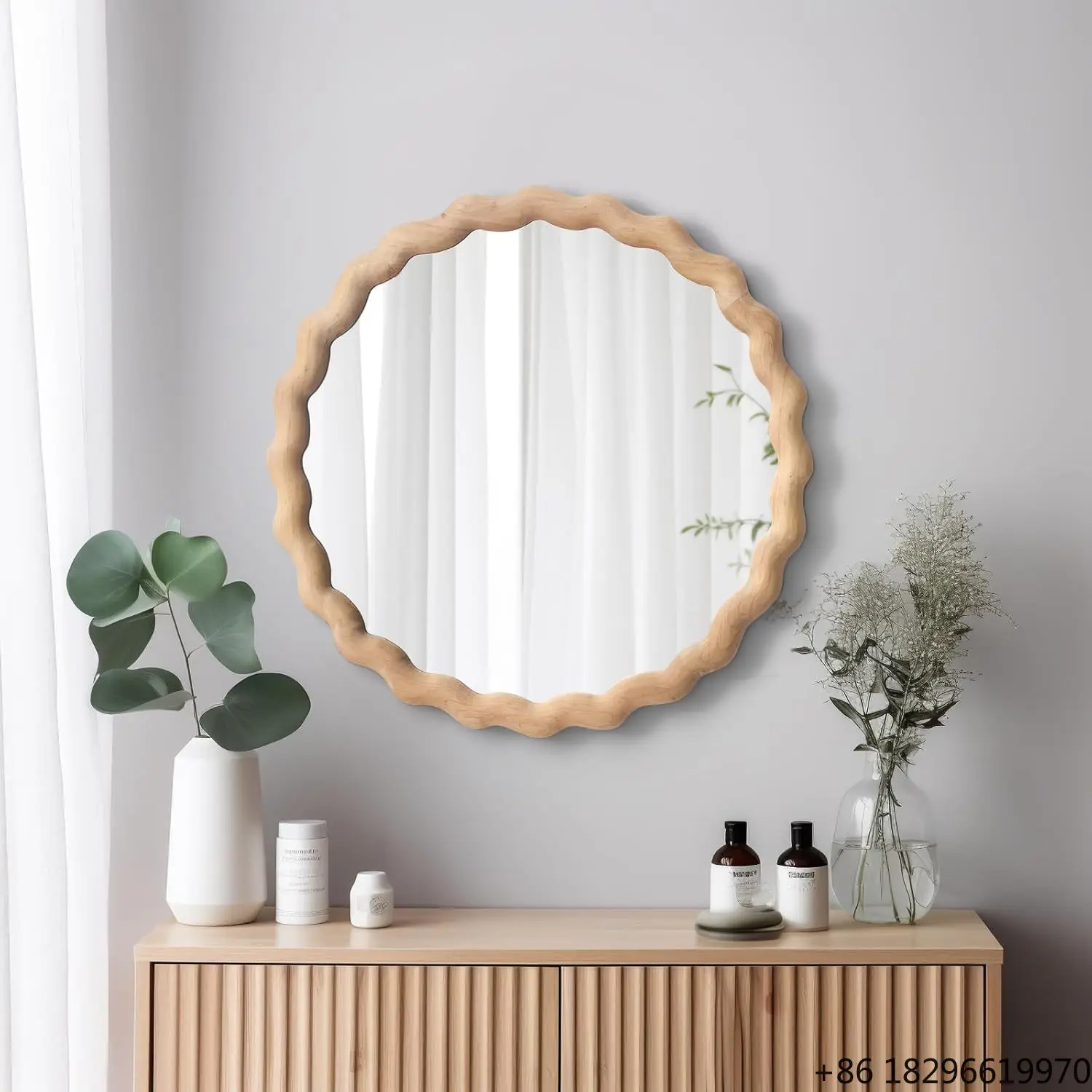 24 Inch Natural Wood Wavy Irregular Rustic Wall Mirror Farmhouse Decor For Living Room Fireplace Bedroom
24 Inch Natural Wood Wavy Irregular Rustic Wall Mirror Farmhouse Decor For Living Room Fireplace Bedroom