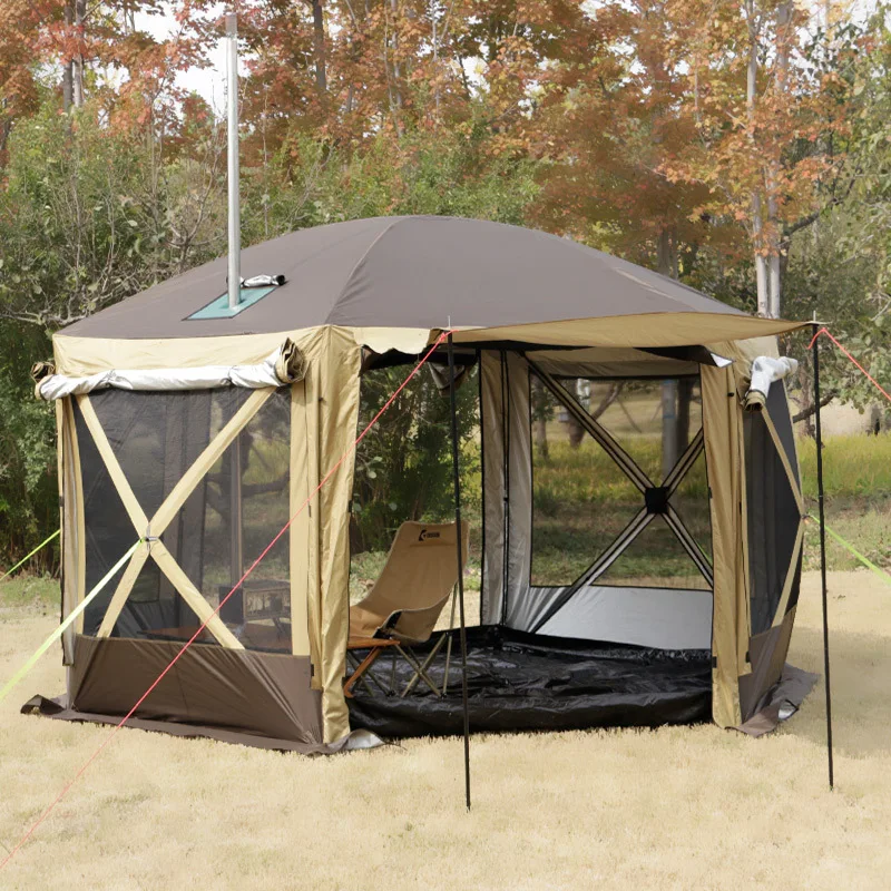 Yurt hexagonal tent canopy rear tent weatherproof wedding beach camping
Yurt hexagonal tent canopy rear tent weatherproof wedding beach camping