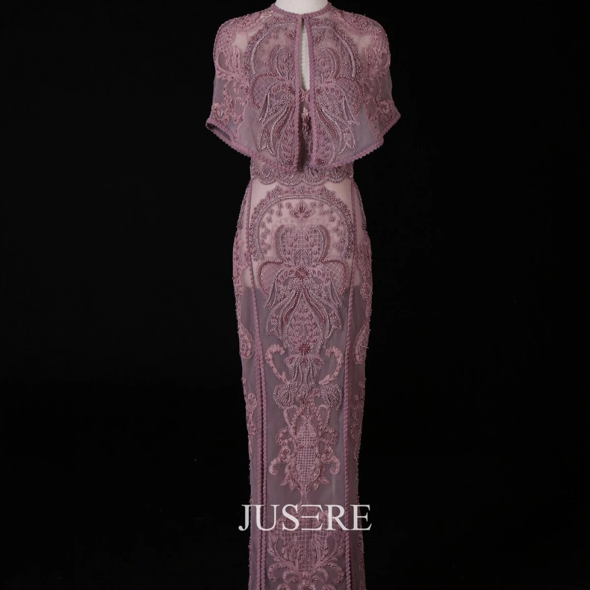 New Design Bean Paste Color Chinese Style Women's QIpao Elegant Lace Appliques Evening Dress
New Design Bean Paste Color Chinese Style Women's QIpao Elegant Lace Appliques Evening Dress