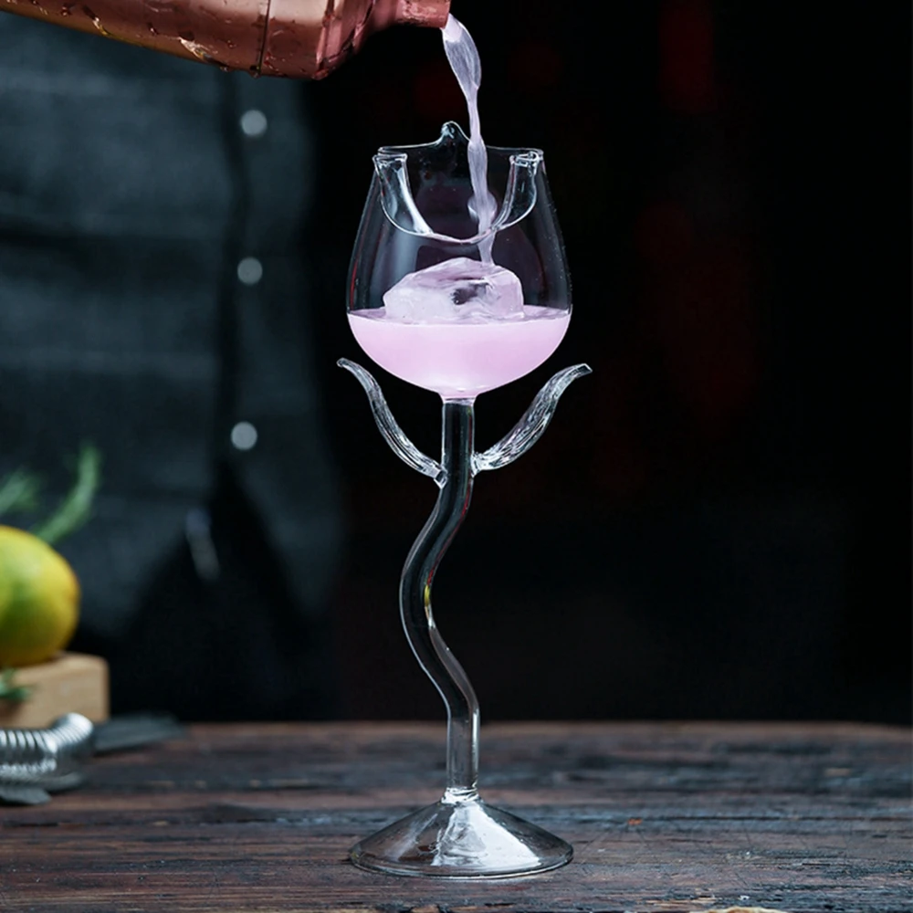 Creative Swan Bird Rose Flower Shape Cocktail Glass Transparent Goblet Glass Red Wine Goblet with Straw Juice Cup for Party Bar
Creative Swan Bird Rose Flower Shape Cocktail Glass Transparent Goblet Glass Red Wine Goblet with Straw Juice Cup for Party Bar