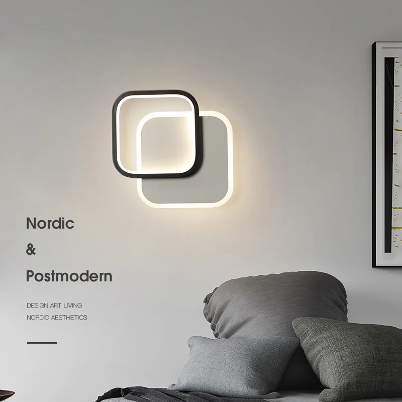 Modern Led Wall Lamp Black White Minimalist for Bedside Corridor Bedroom Living Room Stairway Home Fixture Interior Lighting
Modern Led Wall Lamp Black White Minimalist for Bedside Corridor Bedroom Living Room Stairway Home Fixture Interior Lighting