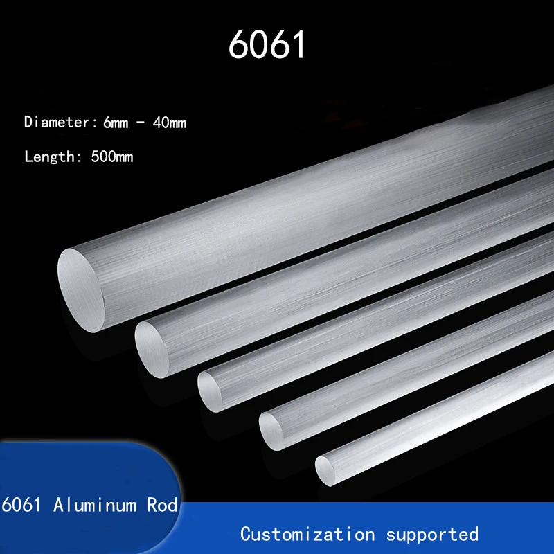 6061 Solid Aluminum Bar Diameter 6mm- 40mm Laser Cutting Custom Hard Alloy Round Bar
6061 Solid Aluminum Bar Diameter 6mm- 40mm Laser Cutting Custom Hard Alloy Round Bar