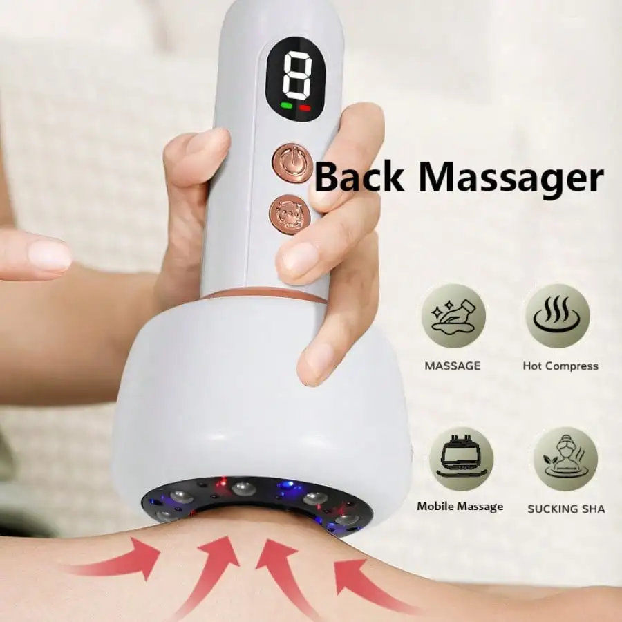 USB Rechargeable Electric Massager with 9 Adjustable Intensity Levels, Sliding Steel Ball & LCD Display, for Back, Arms, Legs, Full Body, Portable, Ideal for Family & Father’s Day Gift
USB Rechargeable Electric Massager with 9 Adjustable Intensity Levels, Sliding Steel Ball & LCD Display, for Back, Arms, Legs, Full Body, Portable, Ideal for Family & Father’s Day Gift