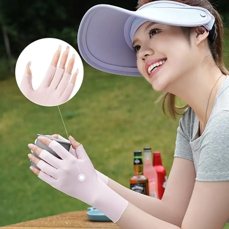 Summer Half Finger Sun Gloves Elastic Lightweight Fabric For Outdoor Work Gardening Multipurpose Use Y166
Summer Half Finger Sun Gloves Elastic Lightweight Fabric For Outdoor Work Gardening Multipurpose Use Y166