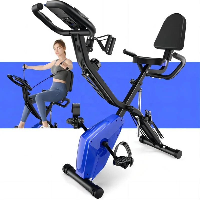 Magnetic X-Bike with 16 Level Resistance Back Support Cushion Magnetic Powered Bikes Indoor Foldable Cycling Bike
Magnetic X-Bike with 16 Level Resistance Back Support Cushion Magnetic Powered Bikes Indoor Foldable Cycling Bike