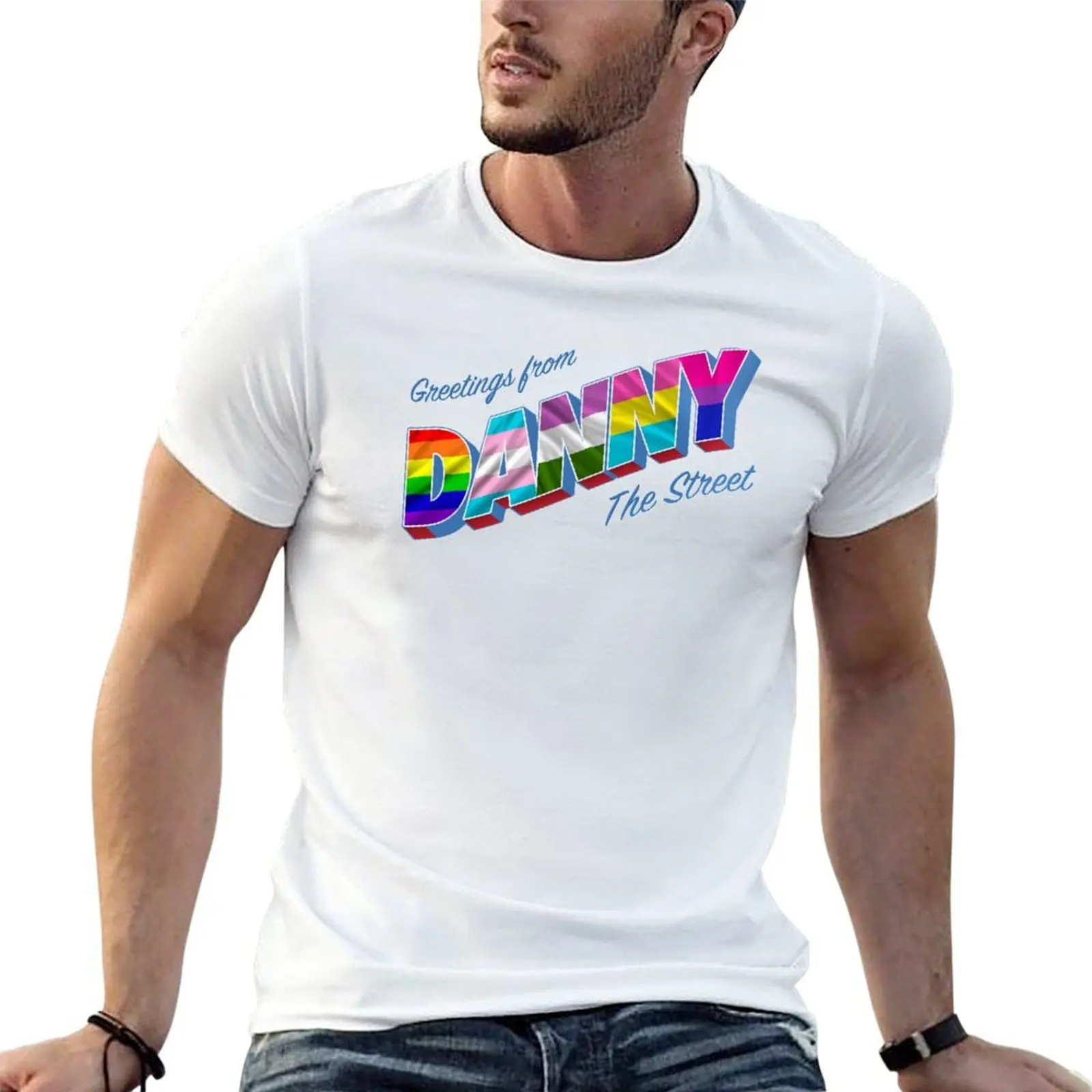 Приветствия из Danny The Street - футболка Pride Version, хлопковая футболка, мужские хлопковые забавные футболки
Приветствия из Danny The Street - футболка Pride Version, хлопковая футболка, мужские хлопковые забавные футболки