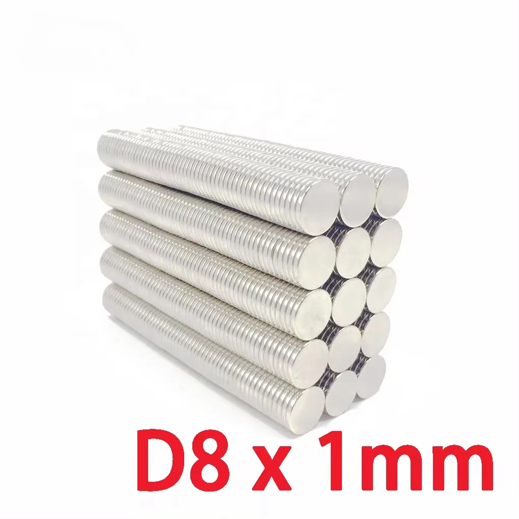8x1mm Strong Magnet N52 Neodymium Magnets Neodium Magnets for Fridge Aimant Super Ima Magnit Rare Earth Magnet Magnetti Magneat
8x1mm Strong Magnet N52 Neodymium Magnets Neodium Magnets for Fridge Aimant Super Ima Magnit Rare Earth Magnet Magnetti Magneat