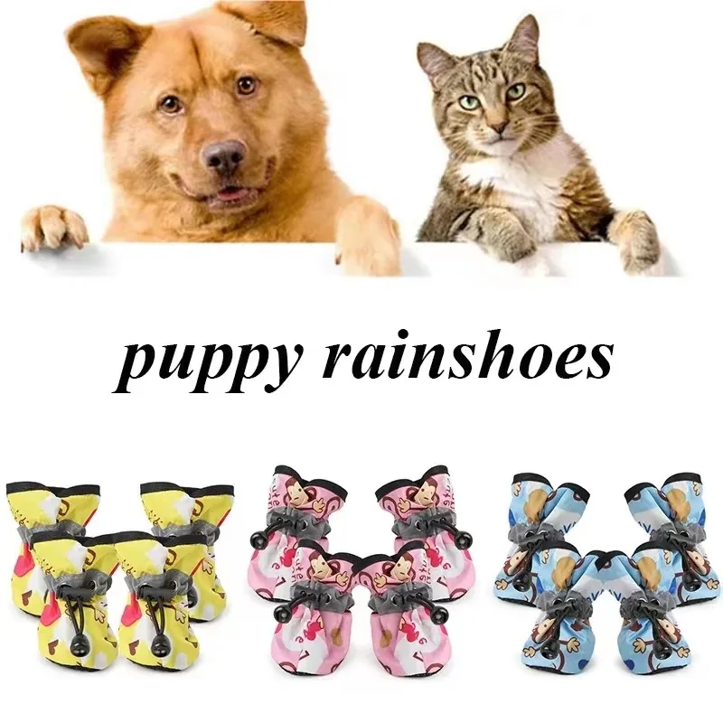 Waterproof Rain Boots for Small Cats Dogs, Pet Booties, Chihuahua Footwear, Puppy, Winter Style, 4Pcs Set
Waterproof Rain Boots for Small Cats Dogs, Pet Booties, Chihuahua Footwear, Puppy, Winter Style, 4Pcs Set