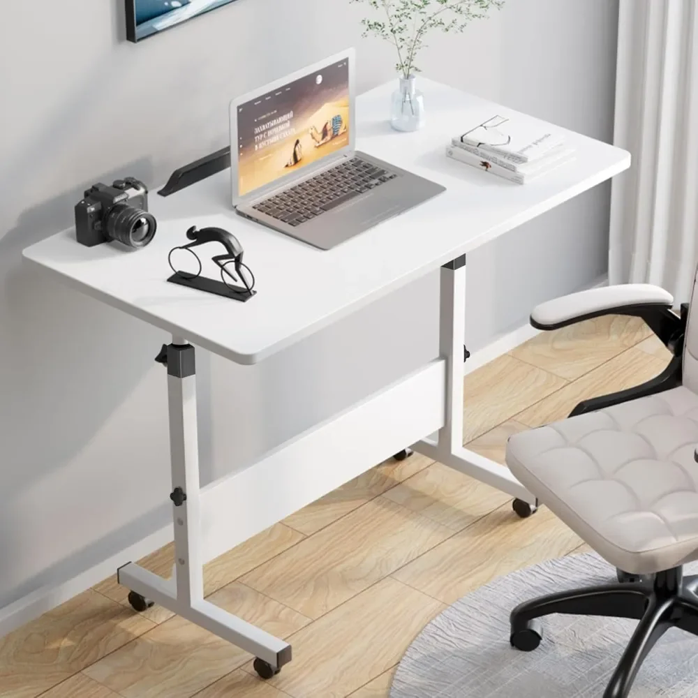 Rolling Desk with Adjustable Height, Rolling Computer Cart, Portable Laptop Desk, Small Adjustable Home Office Desk
Rolling Desk with Adjustable Height, Rolling Computer Cart, Portable Laptop Desk, Small Adjustable Home Office Desk