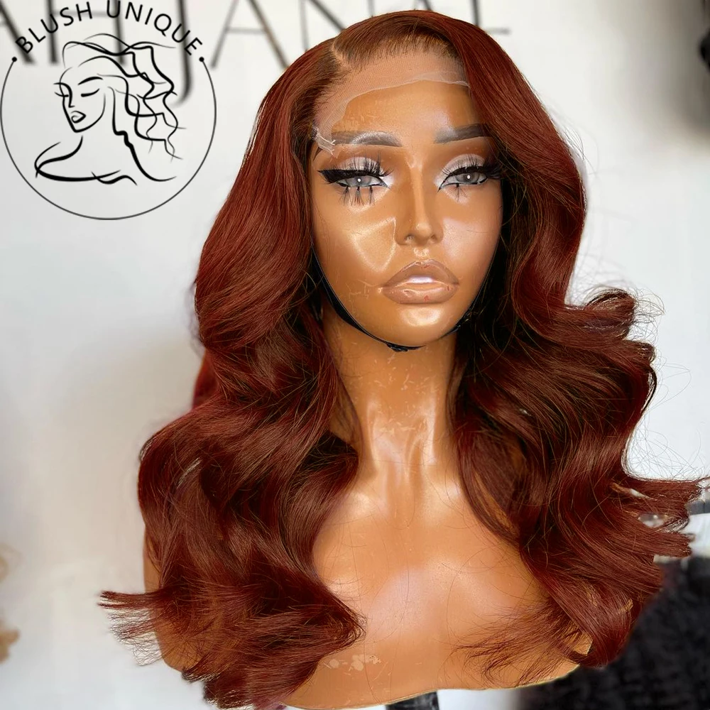 Reddish Brown Lace Front Wigs 13x4 Body Wave Auburn Colored Lace Front Wigs Copper Red 180 Density Synthetic Glueless Lace Wig
Reddish Brown Lace Front Wigs 13x4 Body Wave Auburn Colored Lace Front Wigs Copper Red 180 Density Synthetic Glueless Lace Wig
