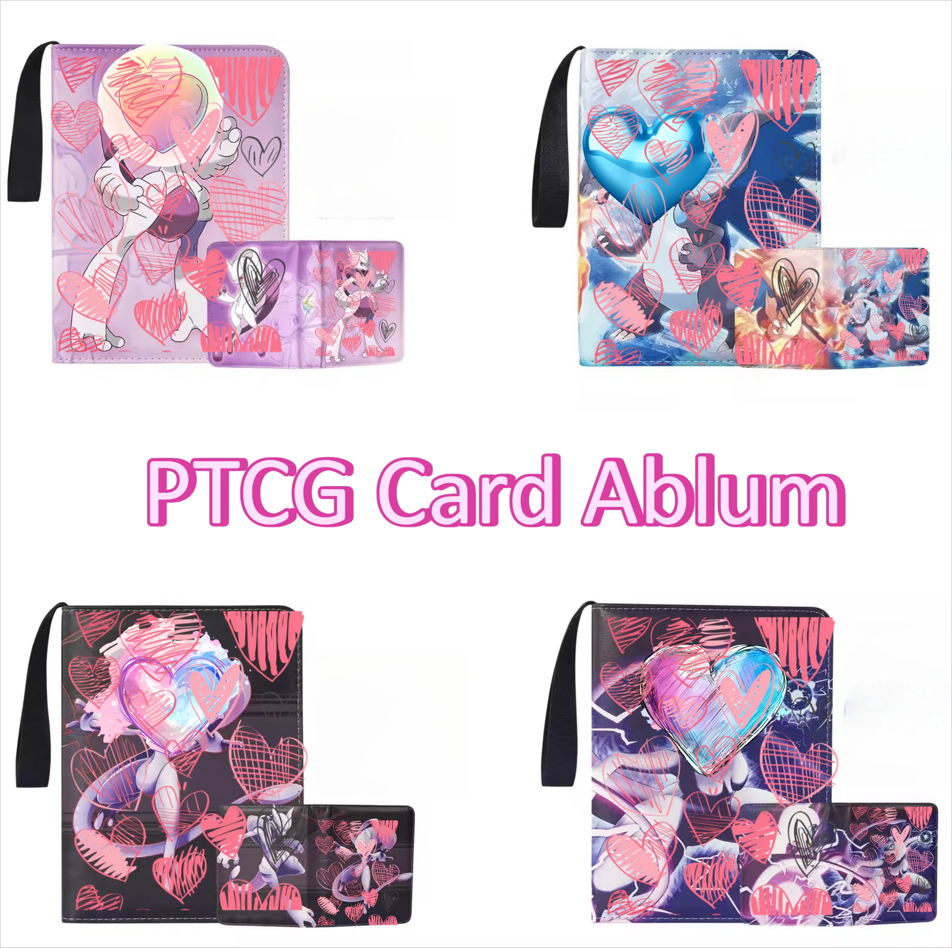 PTCG Pokemon Collection Card Book Аниме Портативное хранилище Ablum Pocket Monsters Charizard Mewtwo Psyduck Friend-ball Eeveelution
PTCG Pokemon Collection Card Book Аниме Портативное хранилище Ablum Pocket Monsters Charizard Mewtwo Psyduck Friend-ball Eeveelution