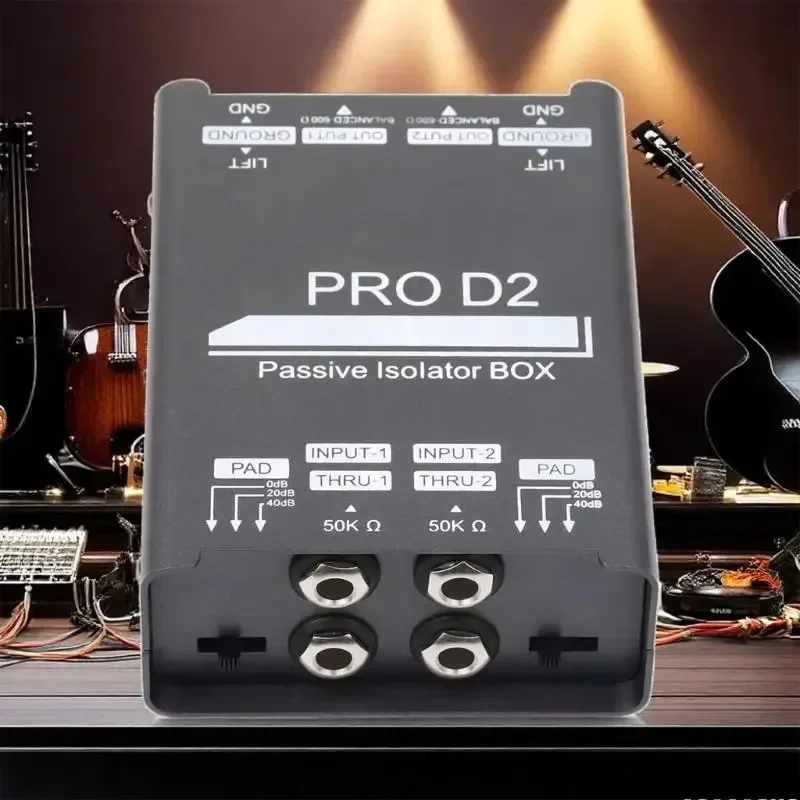 Double Channel Sound Isolator Sound Currents Noise Eliminators 6.5 Isolator Mixers Live Broadcast Instrument Connectors
Double Channel Sound Isolator Sound Currents Noise Eliminators 6.5 Isolator Mixers Live Broadcast Instrument Connectors