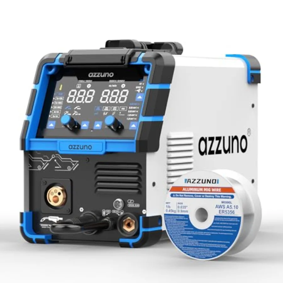 200A 8-in-1 MIG Welder with.035 ER5356 Magnesium Aluminum Welding Wire 1LB for 110V/220V Applications: Compatible with Gas MAG
200A 8-in-1 MIG Welder with.035 ER5356 Magnesium Aluminum Welding Wire 1LB for 110V/220V Applications: Compatible with Gas MAG