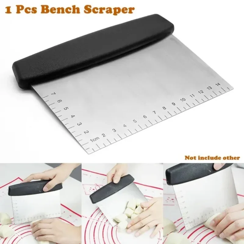 1 Pc Stainless Steel Bench Scraper Bread Pizza Dough Flour Spatula Metal Griddle Scraper Kitchen Baking Tools Bread mold Spatula
1 Pc Stainless Steel Bench Scraper Bread Pizza Dough Flour Spatula Metal Griddle Scraper Kitchen Baking Tools Bread mold Spatula