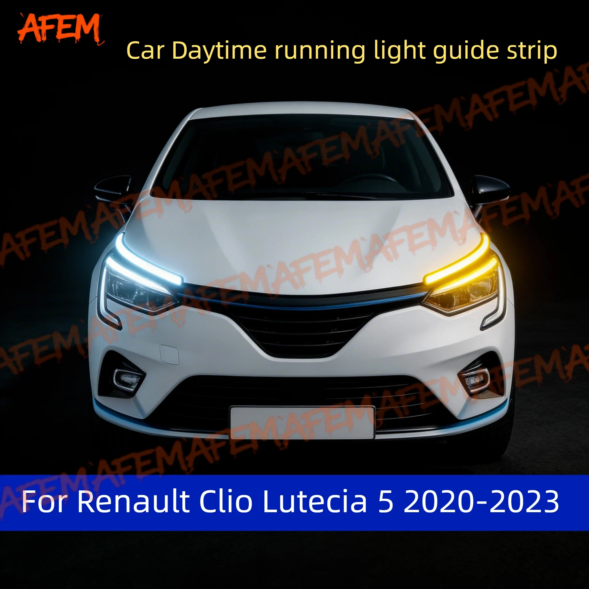 For Renault Clio Lutecia 5 2020-2023 Led Guide Strip Headlight For Car Daytime Running Lights Turn Signal DRL Car Modification
For Renault Clio Lutecia 5 2020-2023 Led Guide Strip Headlight For Car Daytime Running Lights Turn Signal DRL Car Modification