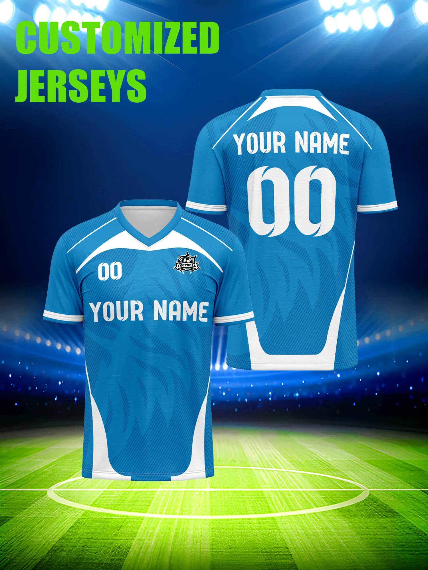 Футболка для болельщиков с индивидуальным дизайном, номером и именем, онлайн-дизайнерская футболка для фан-клуба с возможностью персонализации.
Футболка для болельщиков с индивидуальным дизайном, номером и именем, онлайн-дизайнерская футболка для фан-клуба с возможностью персонализации.