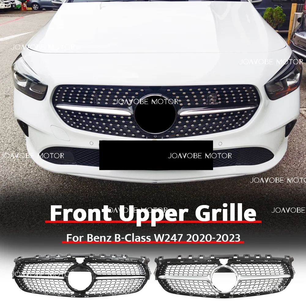 Chrome Silver Chrome Black Diamonds Style Front Bumper Grille For Mercedes Benz B-Class W247 2020-2023 B160 B180 B200 B250
Chrome Silver Chrome Black Diamonds Style Front Bumper Grille For Mercedes Benz B-Class W247 2020-2023 B160 B180 B200 B250