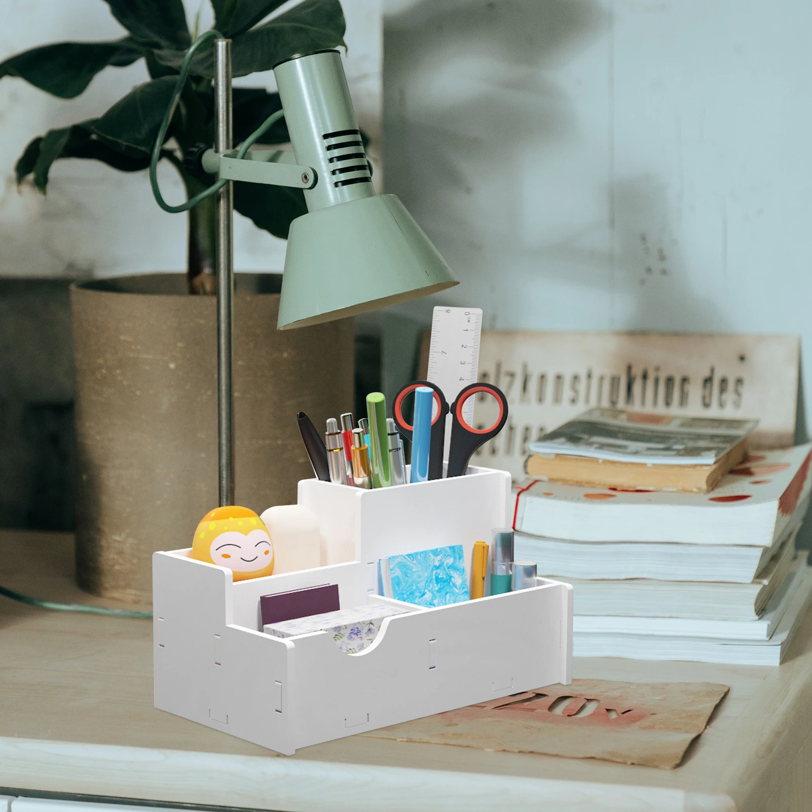 1pc Multifunctional Pen PVC Desktop Box Compact Sundries Box Storage Rack Organizer for Office Home Stationery
1pc Multifunctional Pen PVC Desktop Box Compact Sundries Box Storage Rack Organizer for Office Home Stationery