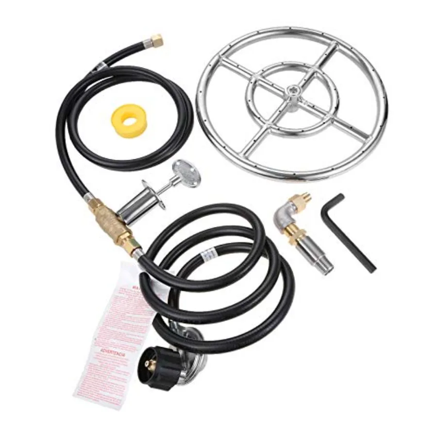 Fire Ring Burner Valve Assembly Kit 12 inch Stainless Steel Fire Pit Installation Kit for Propane Gas Replacement Parts for Pro
Fire Ring Burner Valve Assembly Kit 12 inch Stainless Steel Fire Pit Installation Kit for Propane Gas Replacement Parts for Pro