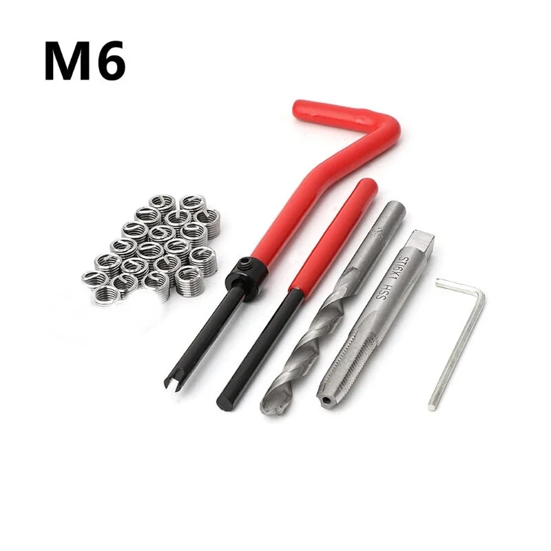 25Pc Thread Repair Insert Kit Helicoil Car Pro Coil Tool M6x1.0x8.0MM
25Pc Thread Repair Insert Kit Helicoil Car Pro Coil Tool M6x1.0x8.0MM