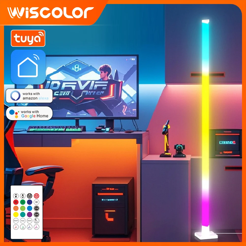 Floor Lamp Corner LED RGB Atmosphere Bedside Lamps WIFI APP Remote Control Lighting Color Changing Standing Lamp For Room Decor
Floor Lamp Corner LED RGB Atmosphere Bedside Lamps WIFI APP Remote Control Lighting Color Changing Standing Lamp For Room Decor