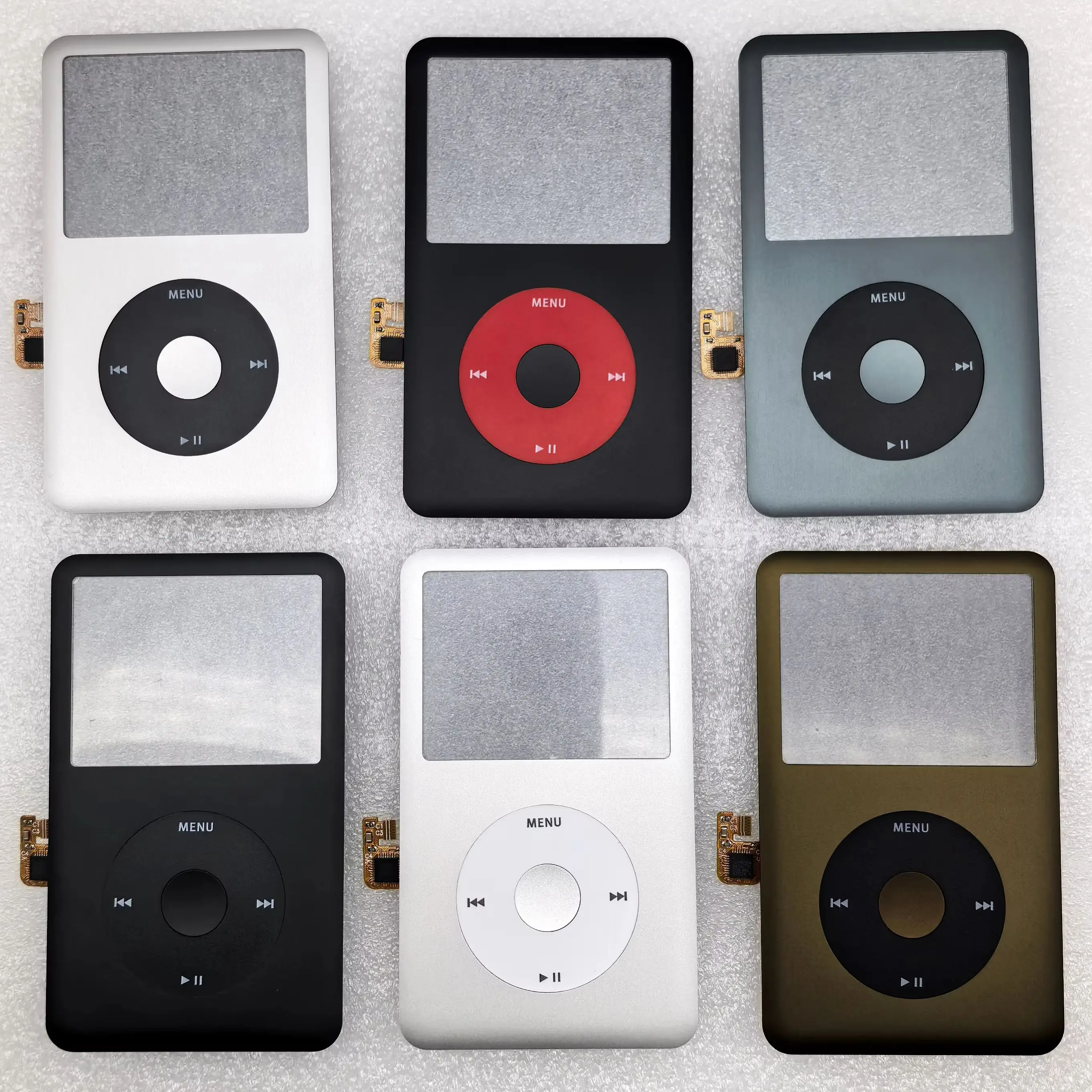 For iPod Classic 6th 7th Gen A1238 - Electroplated Metal Front Cover Case with Clickwheel & Button, Fits 80GB 120GB 160GB Models
For iPod Classic 6th 7th Gen A1238 - Electroplated Metal Front Cover Case with Clickwheel & Button, Fits 80GB 120GB 160GB Models