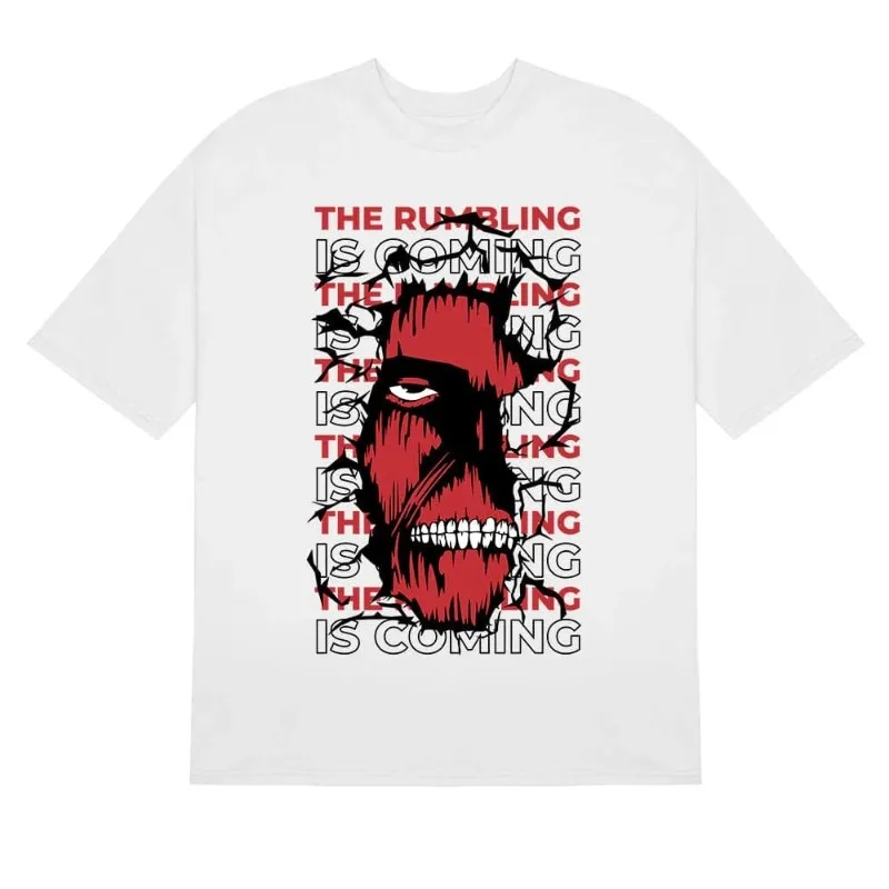 Футболка The Rumbling Colossal Titan с рисунком манги, хлопковая футболка с короткими рукавами, свободный мужской и женский топ, летняя повседневная уличная одежда
Футболка The Rumbling Colossal Titan с рисунком манги, хлопковая футболка с короткими рукавами, свободный мужской и женский топ, летняя повседневная уличная одежда