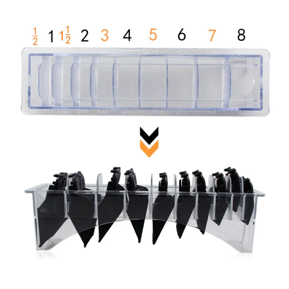 10Pcs Limit Comb Storage Box Plastic Hair Clipper Accessories Organizer Transparent Storage Case Hairdressing Tool Convenient
10Pcs Limit Comb Storage Box Plastic Hair Clipper Accessories Organizer Transparent Storage Case Hairdressing Tool Convenient