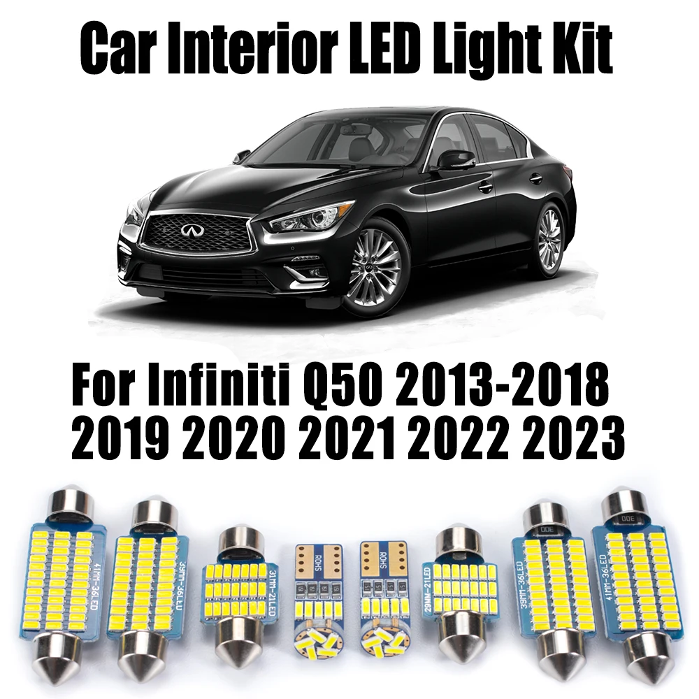 13 шт. Canbus автомобильные лампы для чтения номерного знака для Infiniti Q50 2013-2019 2020 2021 2022 2023 светодиодный комплект внутреннего освещения двери багажника
13 шт. Canbus автомобильные лампы для чтения номерного знака для Infiniti Q50 2013-2019 2020 2021 2022 2023 светодиодный комплект внутреннего освещения двери багажника